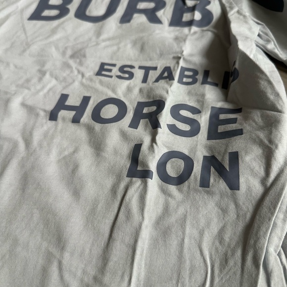 Burberry Cream Cotton T-Shirt - Picture 2 of 4
